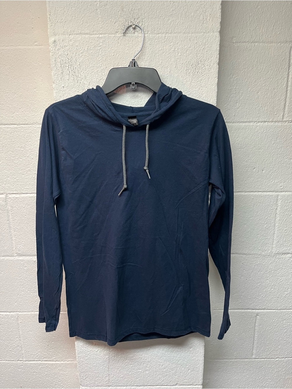 Anvil Navy Hooded Lightweight Pullover